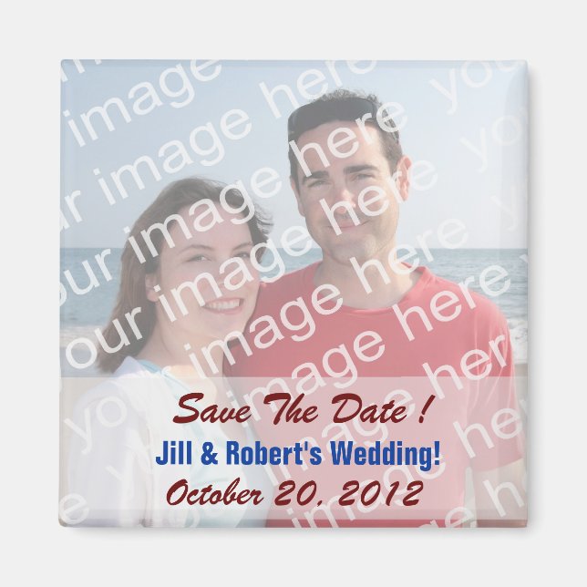 Save The Date! Photo Magnets (Front)