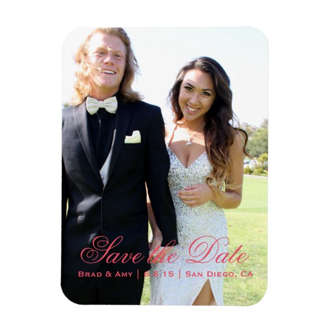 Save The Date Photo Magnets (Vertical)