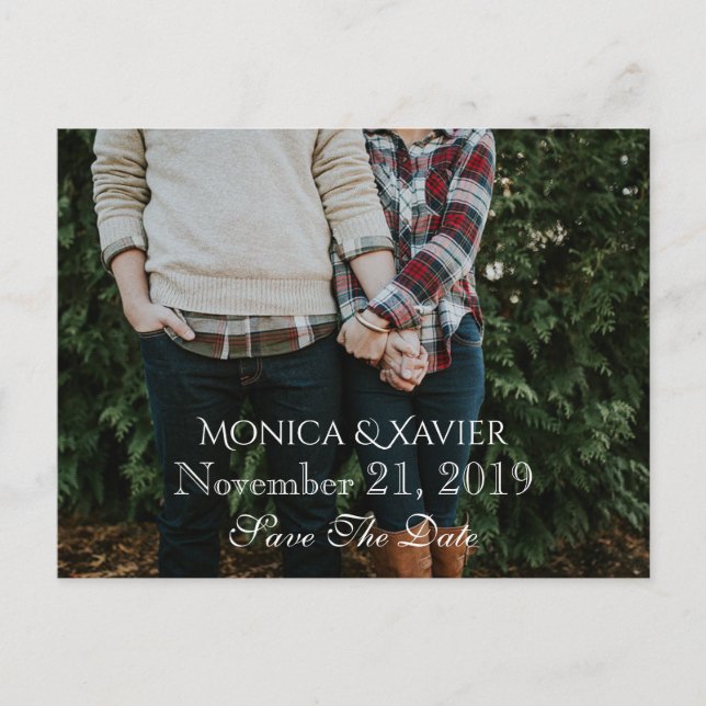 Save the Date Photo Postcard (Front)