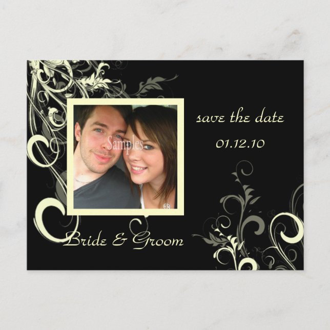Save the Date Photo postcards, Announcement Postcard (Front)