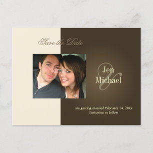 Save the Date Photo postcards, Announcement Postcard