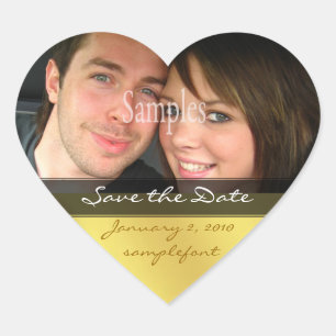 Save the date photo stickers