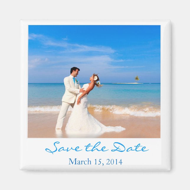 Save the Date  Photo Style Magnet (Front)