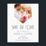Save The Date Photo Stylish Modern Simple Wedding Flyer<br><div class="desc">Save The Date Stylish Modern Simple Wedding Cards features your favourite photo with the text "Save the date" in modern calligraphy script typography. Perfect for weddings,  birthday,  baby shower,  anniversary celebrations and parties. Designed for you by ©Evco Studio www.zazzle.com/store/evcostudio</div>