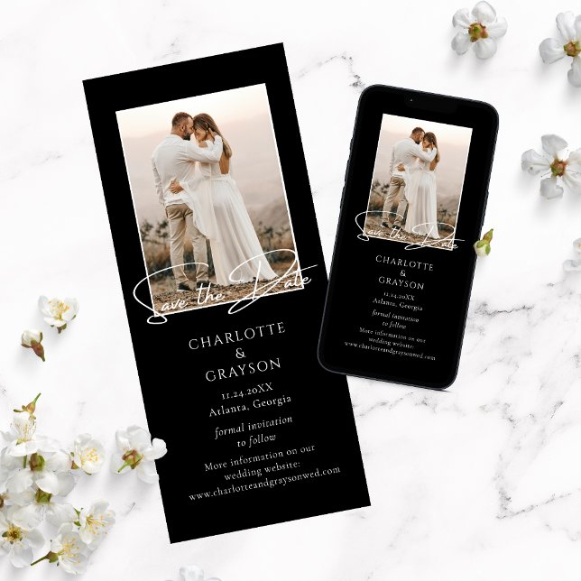 Save The Date Photo Stylish Wedding Announcement (Creator Uploaded)