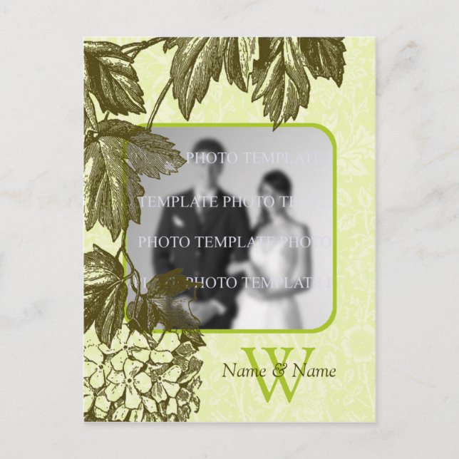 Save The Date Photo Template Wedding Postcards (Front)