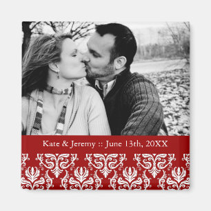 Save the Date Photo Wedding Magnet