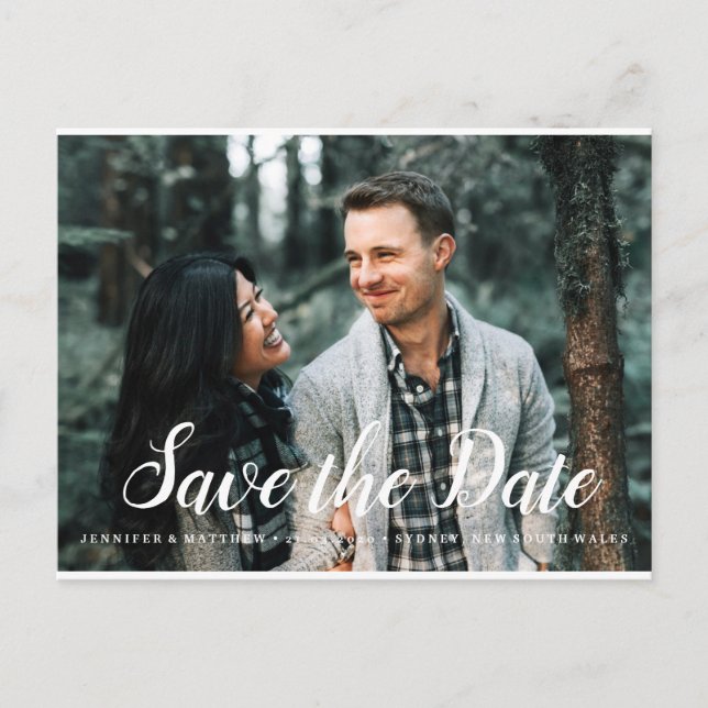 Save the Date Photocard Invitation (Front)