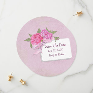 Save The Date-Pink Peony Date