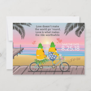 Save the Date Playful Pineapple
