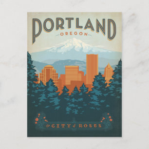 Save the Date   Portland, OR Announcement Postcard