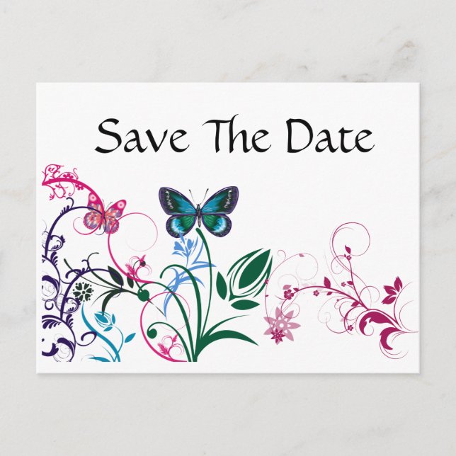Save The Date Post Card Template (Front)