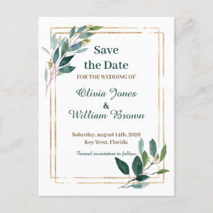 save the date postcard
