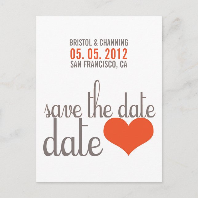 SAVE THE DATE Postcard (Front)