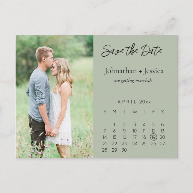 Save The Date Postcard  (Front)