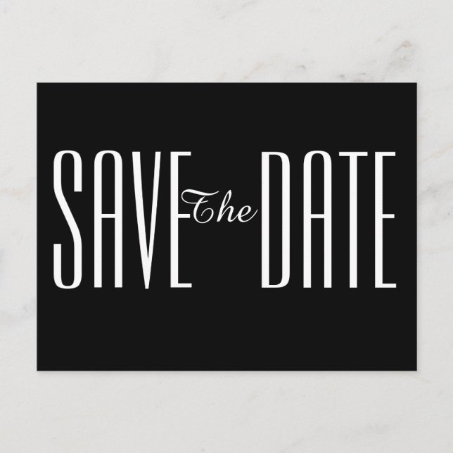 Save the Date Postcard Invitation (Front)