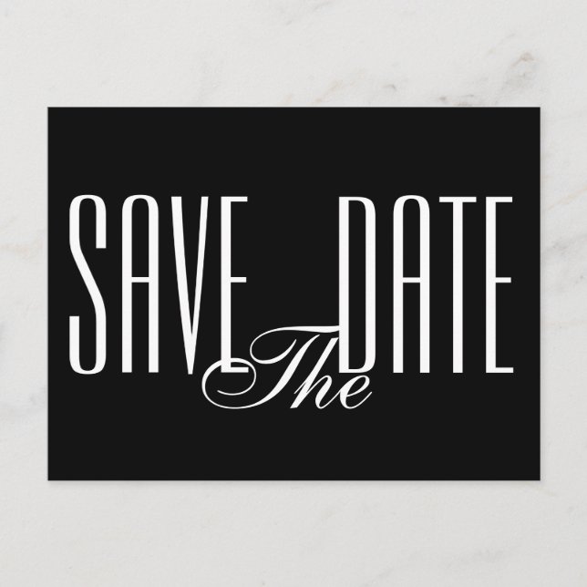 Save the Date Postcard Invitation (Front)