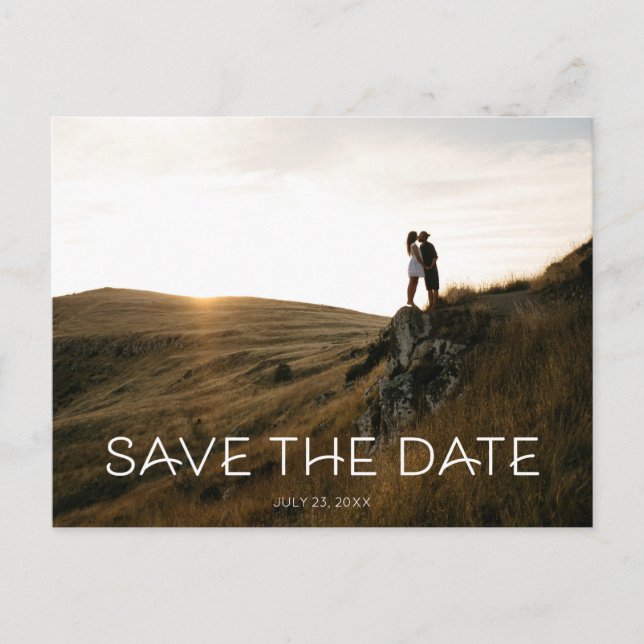 Save The Date Postcard - Minimalist (Front)