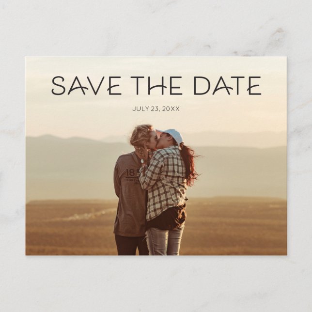 Save The Date Postcard - Minimalist (Front)