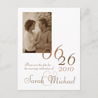 Save the Date Postcard Photo 01