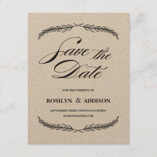Save the Date Postcard - Quill