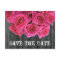 Save the Date Postcard - Rose Bouquet and Barnwood