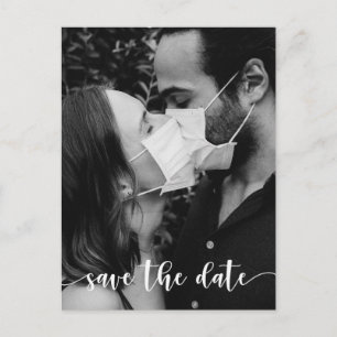 Save The Date Postcard - Rustic Script