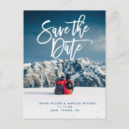 Save the date postcard script wedding collection