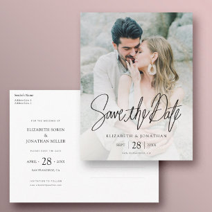 Save the Date Postcard with Photo