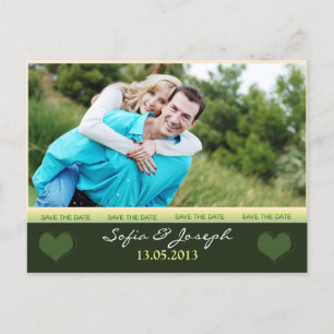 save the date postcard with photo