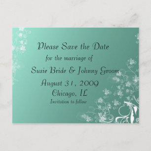 Save the Date Postcard with Photo Template