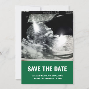 Save the Date Pregnancy Announcement