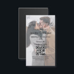 save the date qr code couple photo wedding magnet<br><div class="desc">background by freepik.com
modern minimalist save the date , qr code , couple photo,  wedding magnet</div>