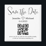 save the date qr code minimalist modern wedding magnet<br><div class="desc">save the date qr code minimalist modern wedding magnet</div>