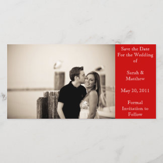 Save the date - red