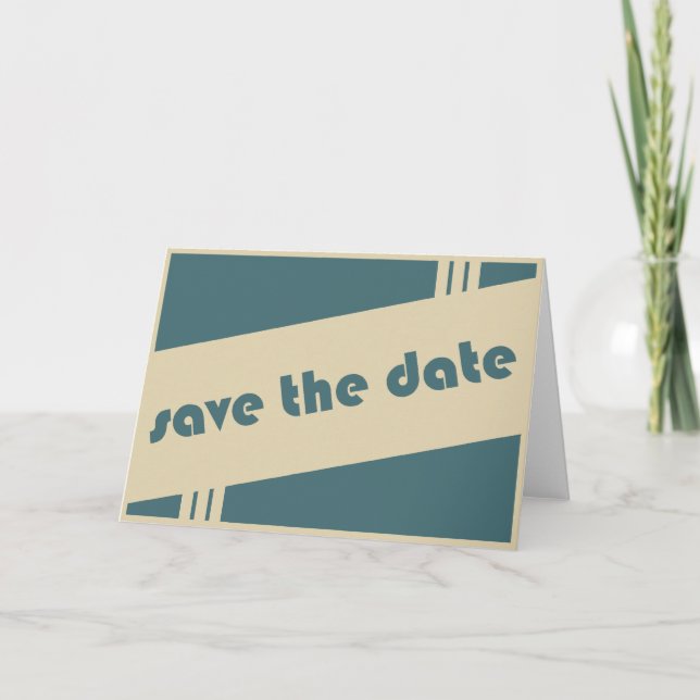 save the date : retro : announcement (Front)