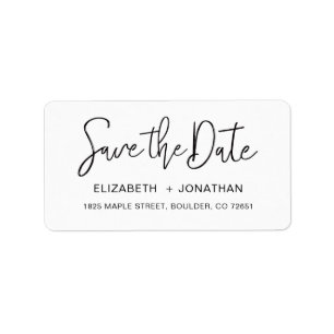 Save the Date Return Address Label