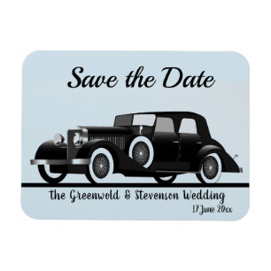 Save the Date Roaring Twenties Theme Magnet