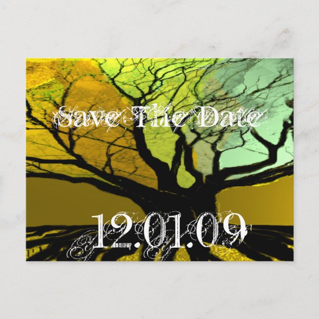 Save The Date - Roots Announcement Postcard (Front)