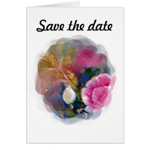 SAVE THE DATE Rose bud