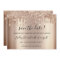 Save The Date  Rose Gold Drips Spark Glitter