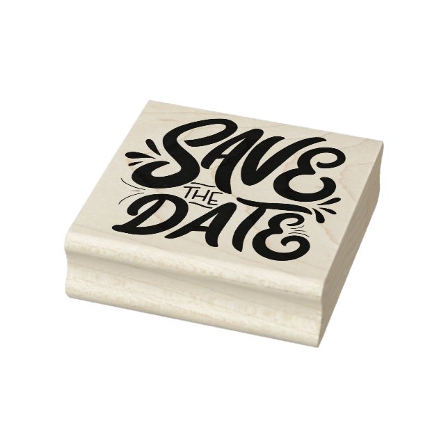 Save the Date Rubber Stamp (Stamp)