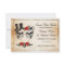 Save The Date Rustic Skulls Roses Card