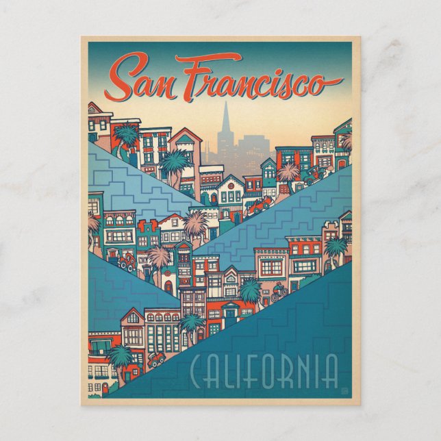 Save the Date | San Francisco, CA Announcement Postcard (Front)