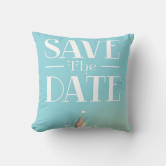 Save the Date Sandcastle Cushion