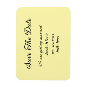 Save the date scan QR wedding website modern text Magnet
