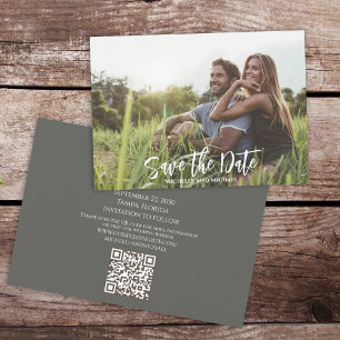 Save the Date Script Wedding Photo