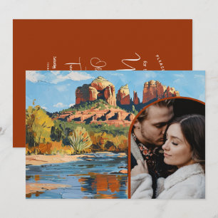 Save the Date - Sedona Red Rock Cathedral Invitation