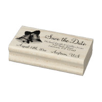Save the Date Silver Wedding Bells Personalised