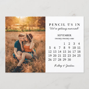 Save the Date   Simple September 2021 Calendar Invitation